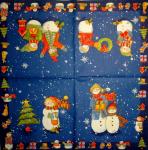 123 Snowman - 3-ply (dark blue) - Ihr